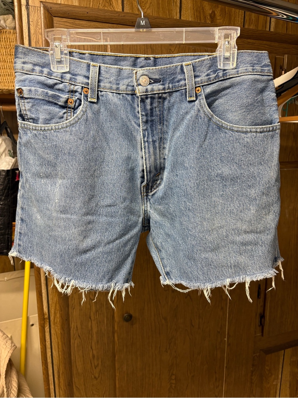 Levi’s 517 Light Blue Denim Cutoff Shorts